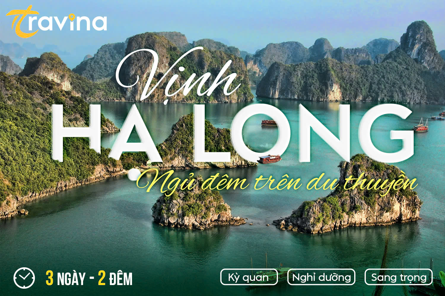 Tour HẠ LONG 2 Ngày 1 Đêm – Ngủ Đêm Trên Du Thuyền 5 Sao